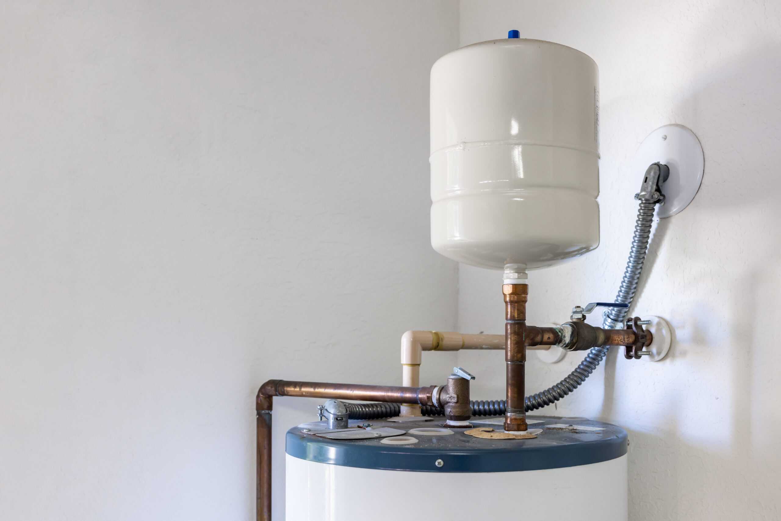 Residential hot water heater expansion tank.